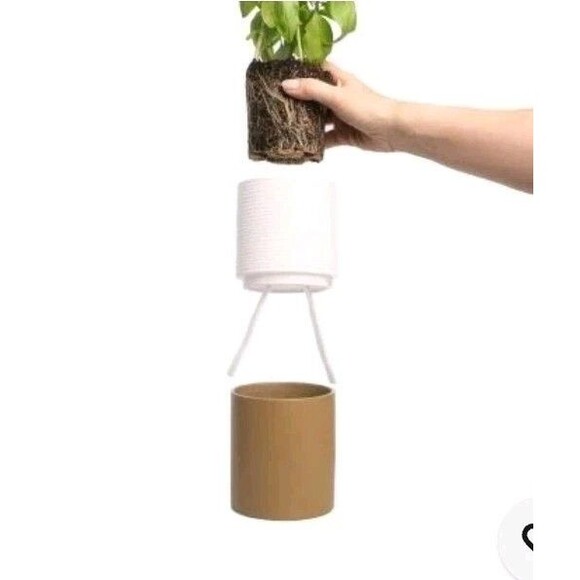 Syndicate Home And Garden Stacked Herb Garden Self Watering Jar Teal New - Picture 7 of 7